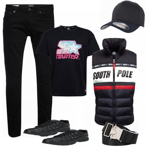 Schwarz Accessoire Gürtel About You kombinieren