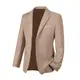 Herren Anzugjacke Smoking Jacken Anzüge Blazer Jacke für Männer Abendessen Anzug Blazer Abschlussball Hochzeitskleid Mantel, Champagner, M