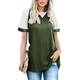Damenjacke Kurzarm Rundhalsausschnitt Sommer Neue einfarbige Mode lässig Pullover weibliches T-Shirt