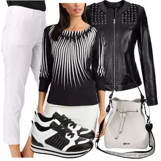 Outfit mit Schwarz Sneaker GERRY WEBER "Cooler Look Für Den"