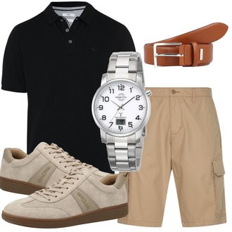 Outfit mit Beige Sneaker Camel Active "Perfekt fürs Büro"