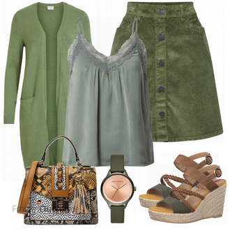 Outfit mit Grün Uhr Armani Exchange "Alltags Outfit"