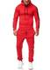 OneRedox Herren Jogginganzug Sportanzug Modell 1004 Rot M