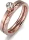 FIRETTI Ring-Set rosegold