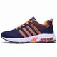 XIDISO Herren Damen Laufschuhe Sneaker Wanderschuhe Outdoor Sportschuhe Leichtgewichts Freizeit Turnschuhe Atmungsaktive Fitness Schuhe, Orange, 43 EU