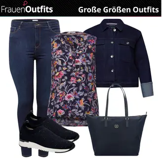 Outfit mit Schwarz Tunika/Bluse und Tunika/Bluse mit Stehkragen/Kinderspielzeug/Bluse mit Puffärmel/Bluse Mit Schleife CECIL "Perfekt für Mollige"