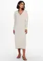 Weißes langes Strickkleid image