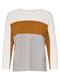 ONLY Strickpullover curry / graumeliert / weiß