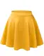 ACEVOG Damen Mädchen Stretch Skater Röcke Faltenrock Minirock Jerseyrock Kurz Sommer Sexy Einfarbig 15 Farben