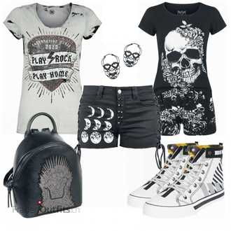 Outfit mit Blau Rucksack Game of Thrones "Cooles Outfit für den Sommer"