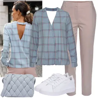 Schicke Outfits mit Beige Hose Große Größe Lascana "Schickes Business Outfit"