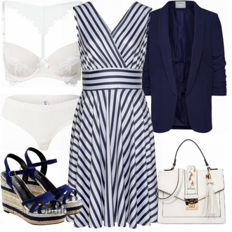 ohne Verschluss Outfit mit Dunkelblau 3/4 Bluse/Bluse Oberteil/Bluse mit Stehkragen/Bluse Mit Schleife/Business Bluse/Elegante Bluse/Lederjacke/Longbluse/Langarmbluse/Tunika Pieces "Perfekt für den Sommer"