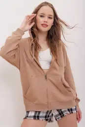 enski pulover s kapuco Trend Alaat Stili