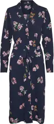 Vero Moda Jurk Vmlydia Ls Calf Shirt Dress Wvn 10278874 Navy Blazer Dames Maat - L