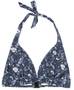 Blau Neckholder-Badeanzüge aus Polyester für Damen image