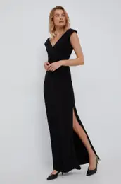 Obleka Lauren Ralph Lauren rna barva,