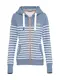 Superdry Sweatshirtjacke SUN & SEA rauchblau / hellorange / weiß