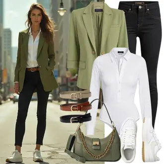 apranga su Juoda Odinė Striukė/Moteriški 7/8 Ilgio Džinsai/Biker Džinsai/Push up Džinsai/Slim Fit Džinsai/Odinės Bateliai/Termo Džinsai Vero Moda Petite "Praktiškas stilius"