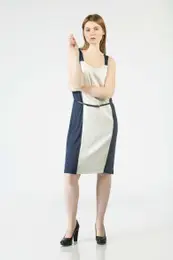Dress - BLOOM SCOOP NK DRESS NS blue
