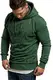 Amaci&Sons Herren Basic Kapuzenpullover Sweatjacke Pullover Hoodie Sweatshirt 4052 Grün Melange M