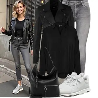 Outfit mit Schmaler Sneaker Fitflop "Freizeit Outfit für den Frühling"