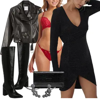 Outfit s Chelsea Boty Gina Tricot "Nejlepší sexy outfit"