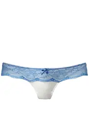 Tanga krémová / světlemodrá