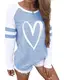 YOINS Pullover Damen Winter Langarmshirt mit Streifen Rundhals Ausschnitt Sweatshirt Casual Tshirt Oversize Hemd Jumper Bluse Tops