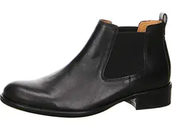 Gabor Damen Stiefeletten, Frauen Chelsea Boots,Übergrößen, women woman freizeit leger stiefel halbstiefel bootie flach lady,schwarz,38.5 EU / 5.5 UK