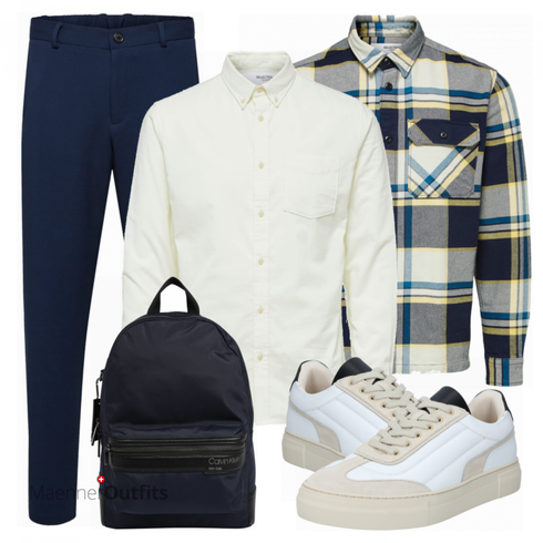 Blau Rucksack Calvin Klein kombinieren