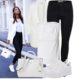 Winter Outfits mit schwarzen Leggings image