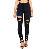 Jeans mit Löchern in Kurzgrößen image
