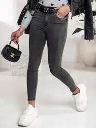 Spodnie damskie FEELFREE jeansowe szare