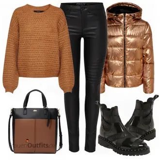 Vegan Outfit mit Schwarz Chelsea Boot/Vintage Stiefelette/Sommerstiefelette/Flache Stiefelette/Lederjacke/Leder Stiefelette/Biker Boot LEMON JELLY "VERO MODA"