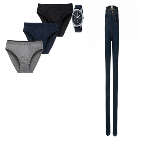 Blau Unterwäsche Unterhose Tchibo kombinieren
