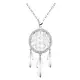 SOFIA MILANI - Damen Halskette 925 Silber - mit Zirkonia Steinen - Träumfänger Anhänger - 50075