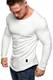 Amaci&Sons Herren Oversize Pullover 2in1 Style Longsleeve Sweatshirt Crew-Neck 6079 Weiß M