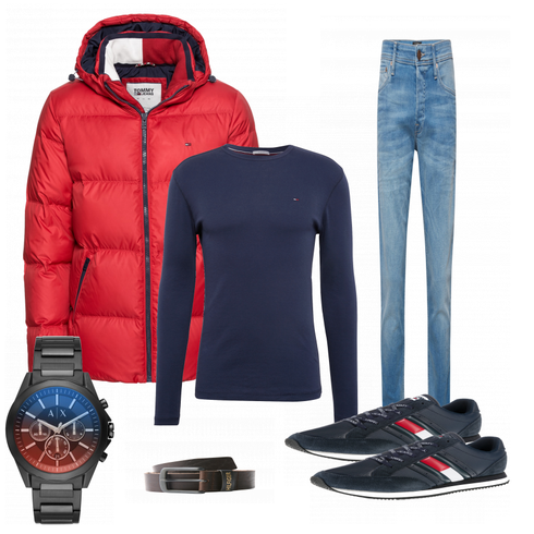 Weiß Schuh Sneaker Tommy Jeans kombinieren