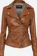 Marron Vestes en Cuir pour Femme