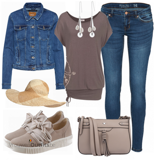 Outfit met grijs Sneaker Gabor "Cool Outfit"