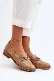 Leather Women's Patent Loafers 2760 Brown