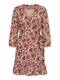 ONLY Kleid beige / rot