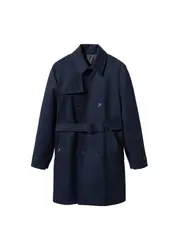 MANGO MAN Parka royalblau