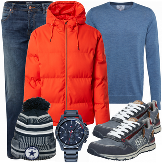 Outfit mit Schwarz Leder Sneaker/Sneaker Dockers by Gerli "Street Style Outfit"