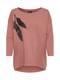 ONLY Sweatshirt altrosa / schwarz