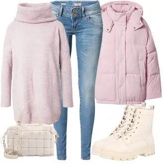 Lack Outfit mit Creme/Beige/Khaki/Weiß SchnürStiefelette/Klassischer Stiefel/SpringerStiefel/Flache Stiefelette/Winter Sneaker About You "Perfekt Für Den Herbst"Look: Uni, Outdoor, Techno, Unisex, Trendige, Sportlich, Lack, Casual, Löwe, Schick, Esthetische, Streetwear