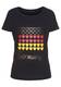 MELROSE Rundhalsshirt gold / rot / schwarz