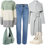 Blaue VERO MODA Relaxed Jeans Outfits image