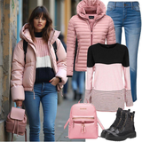 Gestreifte Winter Outfits image
