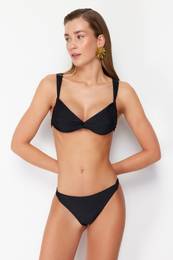 Black Bralette Knotted Bikini Top